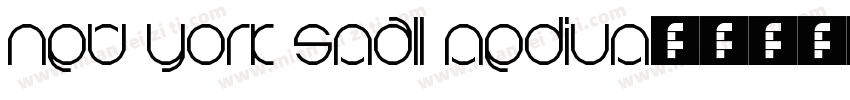 New York Small Medium字体转换